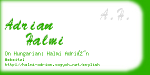 adrian halmi business card